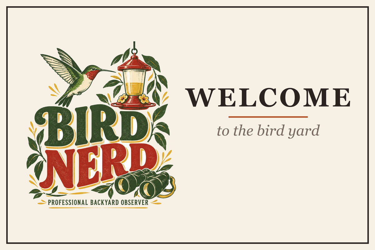 Bird Nerd Doormat – design