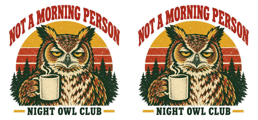Not a Morning Person — Night Owl Club Mug – design
