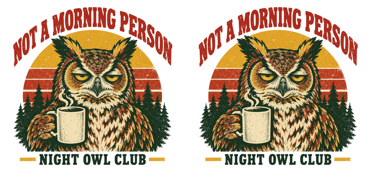 Not a Morning Person — Night Owl Club Mug – design