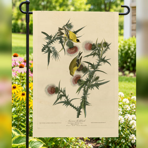 American Goldfinch Vintage Field Plate Garden & House Flag
