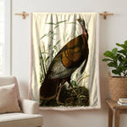 Wild Turkey vintage field plate sherpa blanket