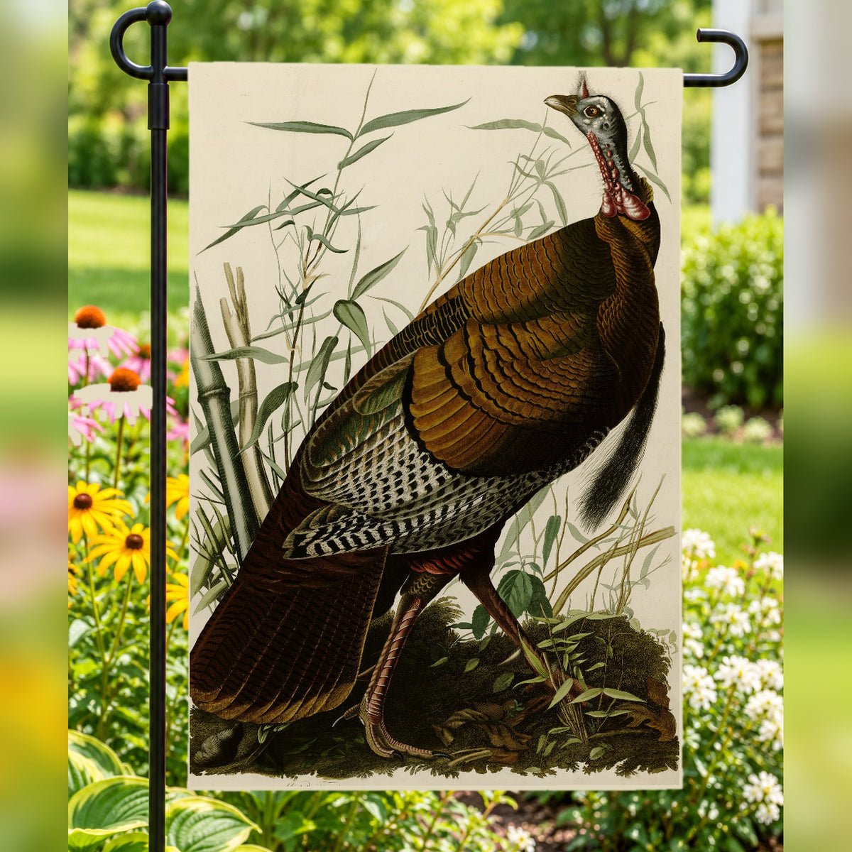 Wild Turkey vintage field plate garden & house flag
