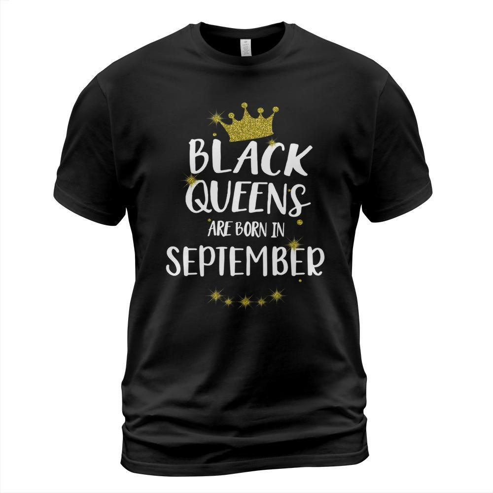 Black queens are born in september shirt